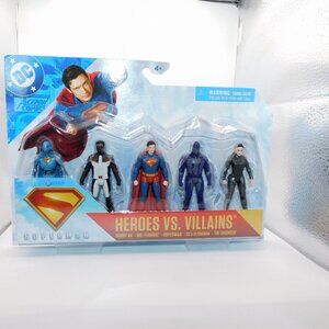 Superman Movie Mr Terrific Heroes vs Villains Ultraman Engineer 5 Figures NEW